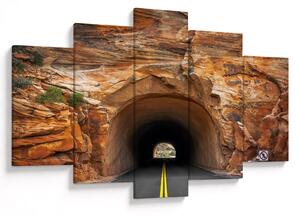 Obraz - tunel v skale (150x105 cm)