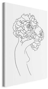 OBRAZ NA PLÁTNE, abstraktné, kvety, ženy, 40/60/1,2 cm artgeist - Online Only bytové doplnky, Online Only