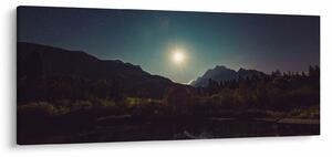 Obraz - nočná obloha (120x50 cm)