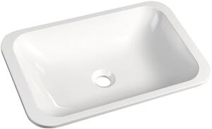Sapho Kama umývadlo 50x26 cm obdĺžnik vstavané umývadlo-podpultové umývadlo biela 50134