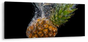 Obraz ananásu vo vode (120x50 cm)