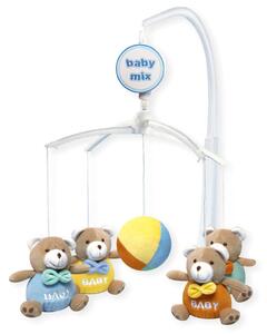 BABY MIX Kolotoč nad postieľku Baby Mix Medvedíky Baby Polyester/Plast 12 cm