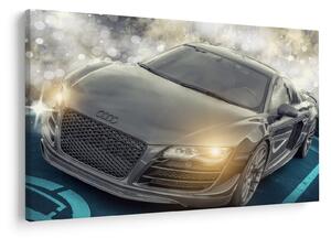 Obraz auta Audi - sivé (90x60 cm)