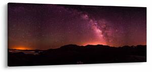 Obraz ružovej mliečnej cesty (120x50 cm)