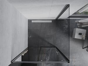 Mexen APIA, sprchový kút s posuvnými dverami 90 (dvere) x 90 (stena) cm, 5mm číre sklo, chrómový profil, 840-090-090-01-00