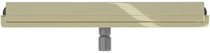 Mexen Flat nerezový sprchový žľab na stenu 60 cm vzor 2v1, zlatá, 1530060