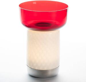 Artemide Bontà stolná LED lampa, červená miska