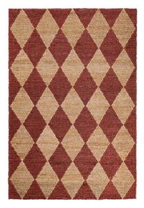 Ručne tkaný koberec s prímesou juty v terakotovej farbe 120x170 cm Effie Diamond – Flair Rugs