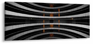 Abstraktný obraz - budova (120x50 cm)