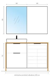 Cersanit City skrinka 59.4x14.1x80 cm so zrkadlom biela S584-024-DSM