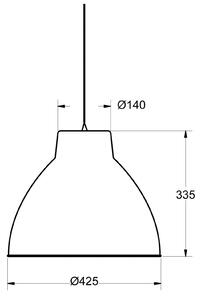 Aluminor S2089 závesná lampa v priemyselnom štýle