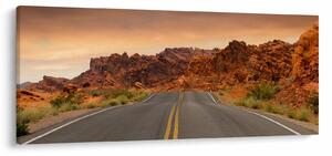 Obraz cesty a skál (120x50 cm)