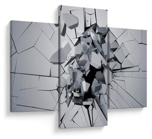 Obraz abstrakcie 3D (90x60 cm)
