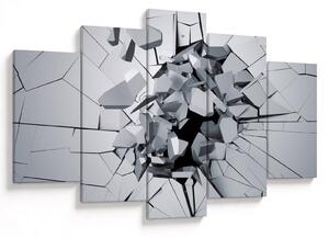 Obraz abstrakcie 3D (150x105 cm)