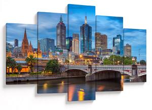 Obraz mesta Melbourne (150x105 cm)
