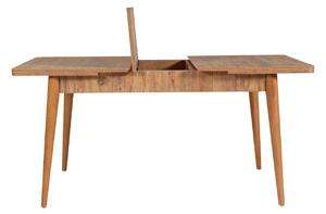 Rozkladací jedálenský stôl s 2 stoličkami a lavicou Vlasta (borovica antlantic + sivá). Vlastná spoľahlivá doprava až k Vám domov. 1072379