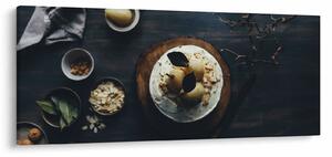 Obraz dezertu na stole (120x50 cm)