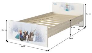 Detská posteľ MAX - 180x90 cm - BEZ MOTÍVU - modrá
