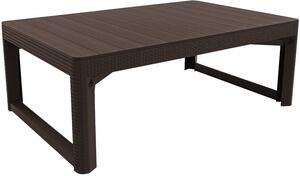 Stôl Lyon rattan - hnedá