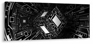Obraz abstraktné kocky (120x50 cm)