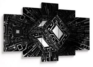 Obraz abstraktné kocky (150x105 cm)