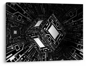 Obraz abstraktné kocky (70x50 cm)