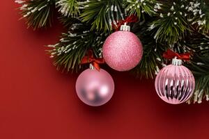 Tutumi, vianočné závesné ozdoby na stromček 36ks 311433, ružová CHR-02000