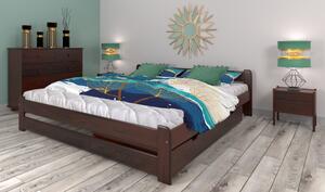 Maxi-Drew Manželská posteľ EURO (orech) aj v rozmere 160x200 s roštom - 200 x 80 cm + rošt