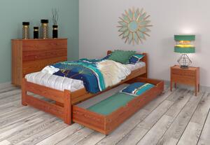 Maxi-Drew Manželská posteľ EURO (jelša) aj v rozmere 160x200 s roštom - 200 x 90 cm + rošt