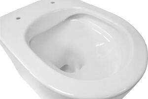 Mereo WC závesné kapotované, RIMLESS, 495x360x370, keramické, vr. sedátka CSS113S