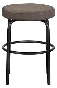 Hnedá Stolička Tris s koženým sedákom 45 × 38 × 38 cm WOOOD
