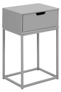 ACTONA Nočný stolík Mitra – šedá 61,5 × 40 × 30 cm