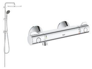 Set sprchová súprava Grohe Vitalio Start Shower System 26698000, sprchová batéria Grohe Grohtherm 800 34558000