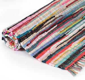 Ručne tkaný koberec Chindi, bavlna 160x230 cm, rôznofarebný