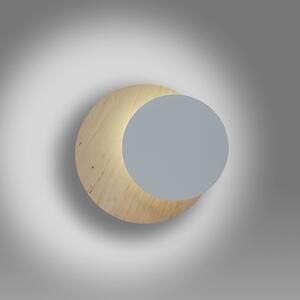 Emibig Circle nástenná lampa 1x60 W biela-drevená 971/1