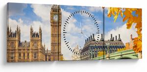 Obraz - Big Ben, Londýn (s hodinami) (90x30 cm)