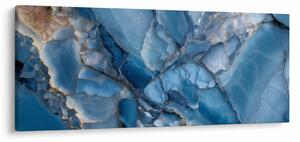 Obraz - Modrý členitý mramor (120x50 cm)
