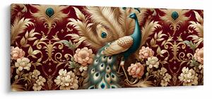 Obraz – Elegantný páv (120x50 cm)
