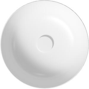 Cersanit Larga umývadlo 40x40 cm okrúhly pultové umývadlo biela K677-001