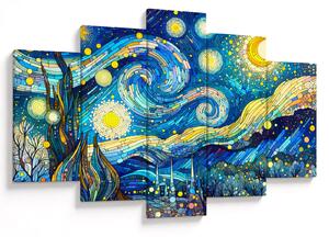 Obraz – Mozaika hviezdnej noci (150x105 cm)