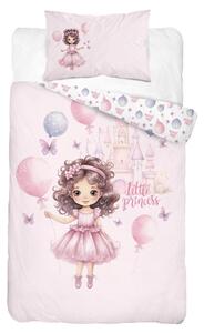 DETEXPOL Obliečky do postieľky Malá Princezná Bavlna, 100/135, 40/60 cm