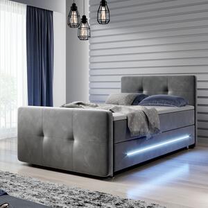 Pružinová posteľ Houston 120 x 200 cm sivá