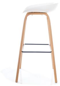 Barová stolička STING farba dub/biely