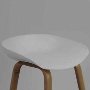 Barová stolička STING farba dub/biely