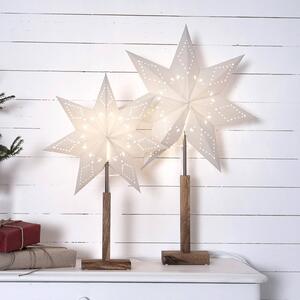 Karo – stojaca deko lampa s hviezdnym vzorom 55 cm