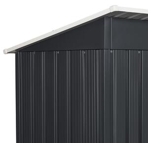 Kovový domček na náradie S so strechou a posuvnými dverami v antracitovej farbe