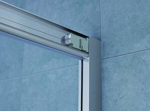Oltens Fulla sprchové dvere 100 cm posuvné chróm lesklá/priehľadné sklo 21200100