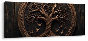 Obraz – Drevený strom života (120x50 cm)