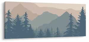 Obraz - Tyrkysové hory N⁰2 (120x50 cm)