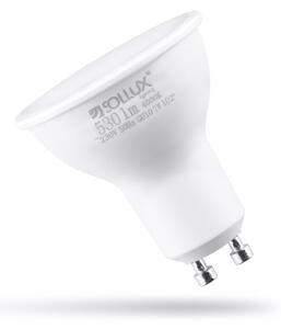 Neutrálna LED žiarovka GU10, 7 W – Sollux
